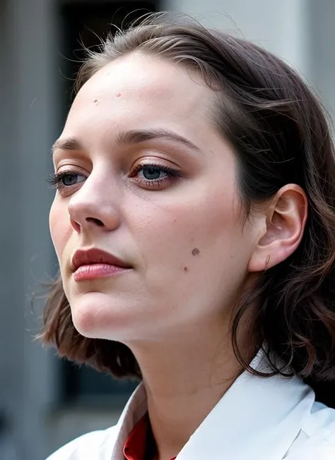 close up portrait of sks woman , by Flora Borsi, style by Flora Borsi, bold, bright colours, ((Flora Borsi)), by Michael Kenna, <lora:lora-small-marion-cotillard-v1:1>