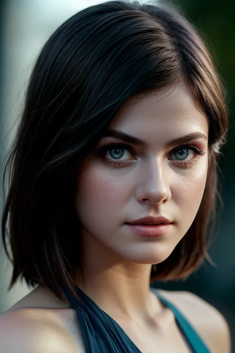photo of beautiful (EP4l3x4ndr4D4dd4r10:0.99), a woman with perfect hair, wearing Police Blue (Chiffon Cami, Straight-leg Capris:1.1), (space:1.1), (closeup), modelshoot style, (extremely detailed CG unity 8k wallpaper), professional majestic photography, (Leica M6 Camera), 24mm, exposure blend, hdr, faded, extremely intricate, High (Detail:1.1), Sharp focus, dramatic, soft cinematic light, (looking at viewer), (detailed pupils), 4k textures, elegant, ((((cinematic look)))), soothing tones, insane details, hyperdetailed, low contrast, (epicPhoto)