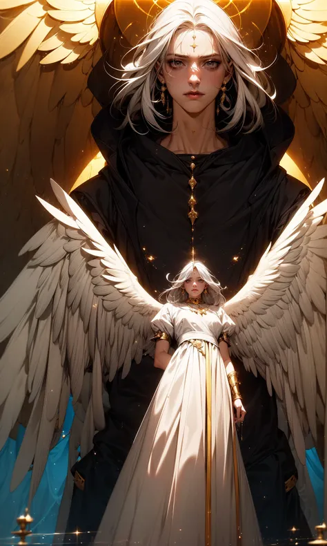 (dramatic, gritty, intense:1.4),(masterpiece,best quality,beautiful and aesthetic:1.2),
Seraphim,holy angel,angel,huge wings,standing above the clouds,majestically looked down,huge portrait,giant creatures,a peaceful breath,mysterious light,spirit creatures,(detail fingers),free will,wind and fire go hand in hand,Cherubim,Ophanim,noble,
ObKnegative_hand Negative Embedding _negative_hand