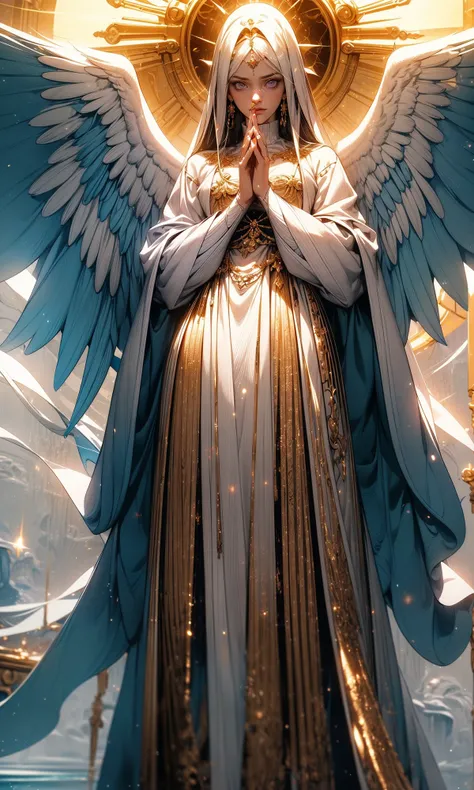 (dramatic, gritty, intense:1.4),(masterpiece,best quality,beautiful and aesthetic:1.2),
Seraphim,holy angel,angel,huge wings,standing above the clouds,majestically looked down,huge portrait,giant creatures,a peaceful breath,mysterious light,spirit creatures,(detail fingers),free will,wind and fire go hand in hand,Cherubim,Ophanim,noble,
ObKnegative_hand Negative Embedding _negative_hand