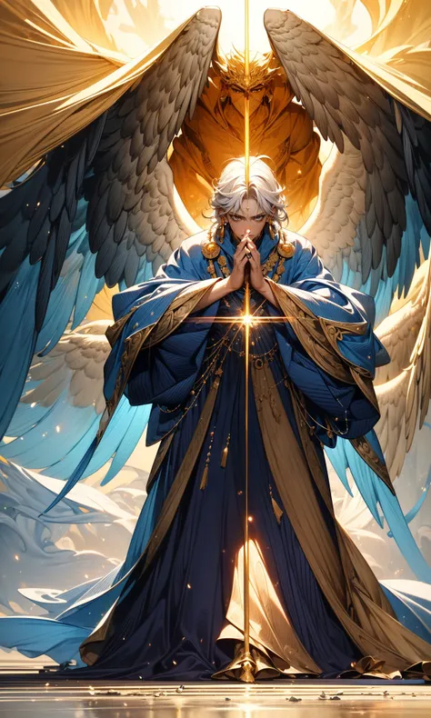 (dramatic, gritty, intense:1.4),(masterpiece,best quality,beautiful and aesthetic:1.2),
Seraphim,holy angel,angel,huge wings,standing above the clouds,majestically looked down,huge portrait,giant creatures,a peaceful breath,mysterious light,spirit creatures,(detail fingers),free will,wind and fire go hand in hand,Cherubim,Ophanim,noble,
ObKnegative_hand Negative Embedding _negative_hand