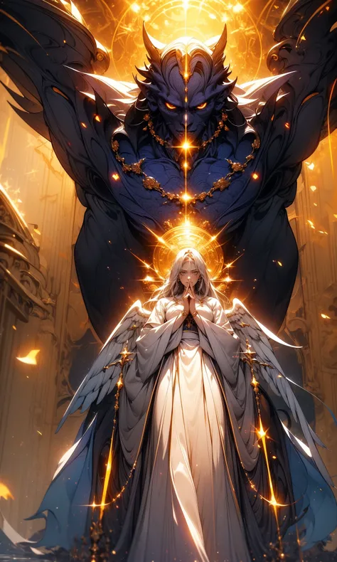 (dramatic, gritty, intense:1.4),(masterpiece,best quality,beautiful and aesthetic:1.2),
Seraphim,holy angel,angel,huge wings,standing above the clouds,majestically looked down,huge portrait,giant creatures,a peaceful breath,mysterious light,spirit creatures,(detail fingers),free will,wind and fire go hand in hand,Cherubim,Ophanim,noble,
ObKnegative_hand Negative Embedding _negative_hand