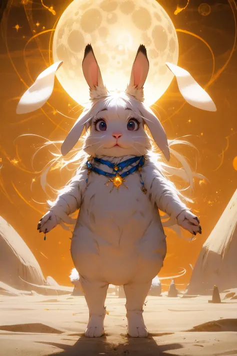 ((best quality, masterpiece, absurbres)) Rabbit, Lunar Mirage, Nebulous Tapestry, Celestial Whispers, Astral Enigma, Dimensional Harmony