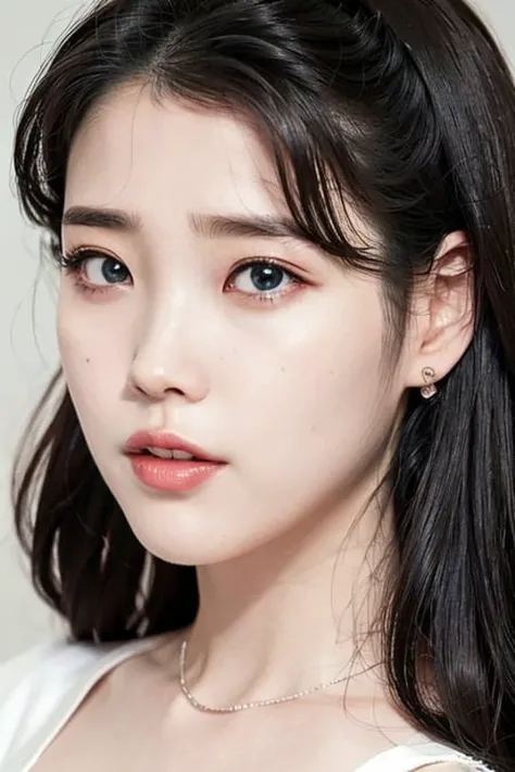 realistic,ultra detailed, diamond stud earrings, long straight black hair,Super detailed,front Photo,
iu1, <lora:iu_v35: 1>