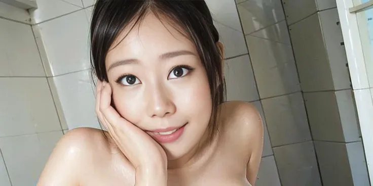 nsfw, from above, (((thin face))), (((big eyes, beautiful detailed eyes))), full body, (((full nude))), (((big boobs:0.9))) woman, milf, Shiori Tsukada, sit, spread legs, unreal engine, octane render, bokeh, vray, houdini render, quixel megascans, arnold render, 8k uhd, raytracing, cgi, lumen reflections, cgsociety, ultra realistic, 100mm, film photography, dslr, cinema4d, studio quality, film grain, <lora:Shiori Tsukada:1.0>