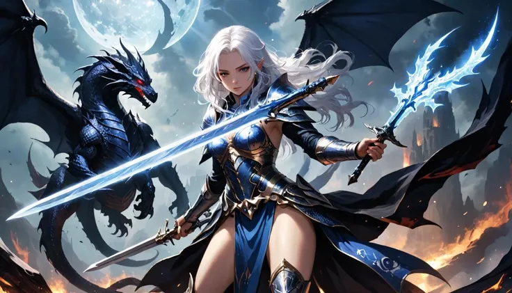 In a realm of dragons and knights, Elara wielded the Celestial Sword, vanquishing the dark sorcerer (woman) Malakar. The kingdom rejoiced; harmony restored, legends born.
