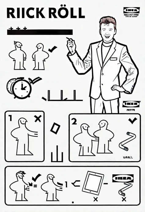 rickroll <lora:ikea_instructions_xl_v1_5:1>