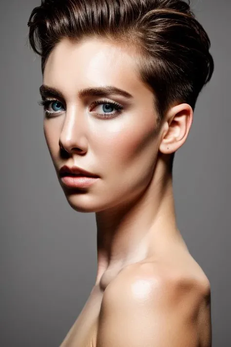 vnk, full color portrait of woman, (undercut hair:1.0),
masterpiece, best quality, sharp focus, 8k highres, ultra-detailed, rim light, (grey background:1.0),
<lora:CR-VanessaKirby-frankyfrank2k:1.1>