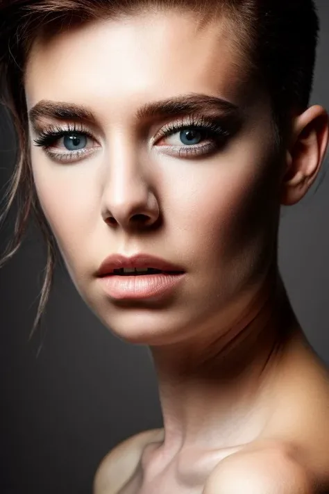 vnk, full color portrait of woman, (slick hair:1.0),
masterpiece, best quality, sharp focus, 8k highres, ultra-detailed, rim light, (grey background:1.0),
<lora:CR-VanessaKirby-frankyfrank2k:1.1>
