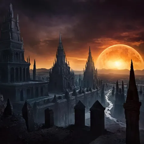 Dark Fantasy Art of <lora:carcosa city:1.5>
In an ancient and mysterious city a picture of a sunset with a lot of eclipses carcosa city style, dark, moody, dark fantasy style