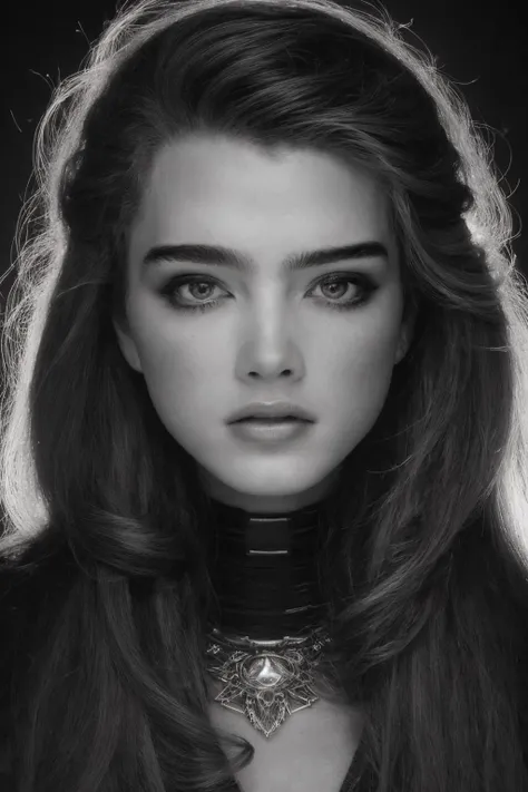 <lora:Brooke_Shields:1>, <lora:rmadart3NoiseoffsetSD1_v10:1>, Biomechanical hacker - shaman of the sisterhood of cables wearing cable - dress made of cables with biomechanical filigree, super haute couture, highly detailed eye, highly detailed lips, highly detailed skin, bokeh, lenseflare, by Emil Melmoth, Marcin Nagraba, Rebecca Millen, Brandon Woelfel, shot with Hasselblad X1D - 50c