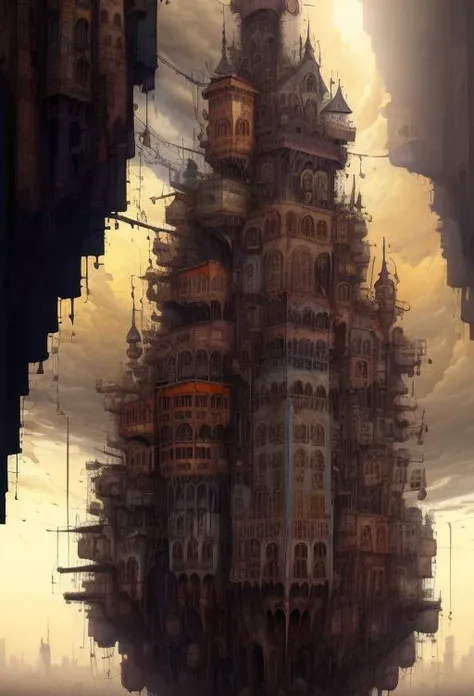 <lora:StackedCityAI:1.25> baroque, neogothic (StackedCityAI:2.0) concrete cityscape, hive city, hive world, Necromunda, urban sprawl, smog, overcast, dystopia, grimdark, intricate detail, highres, absurdres, warhammer-40k-drawing-style