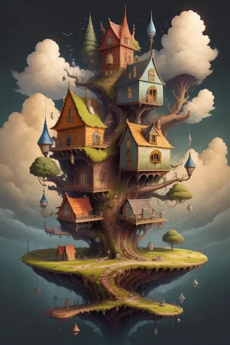 <lora:StackedCityAI:1> ,StackedCityAI, (house:tree:0.3)