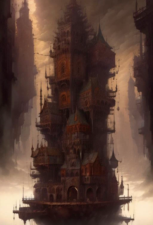 <lora:StackedCityAI:1.25> (StackedCityAI:2.0) concrete spike, hive city, hive world, urban sprawl, baroque, neogothic, Necromunda, smog, overcast, intricate detail, highres, absurdres, warhammer-40k-drawing-style, masterpiece, concept art,