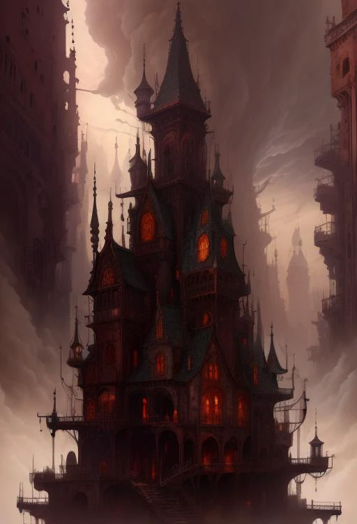 <lora:StackedCityAI:1.25> (StackedCityAI:1.5) concrete spike, hive city, hive world, urban sprawl, baroque, neogothic, Necromunda, smog, overcast, intricate detail, highres, absurdres, warhammer-40k-drawing-style, masterpiece, concept art,