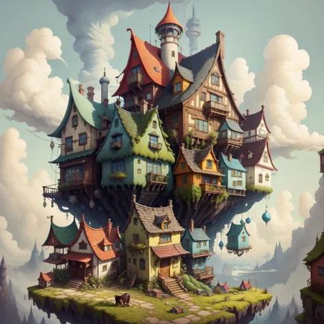 <lora:StackedCityAI:1> StackedCityAI house , ghibli style