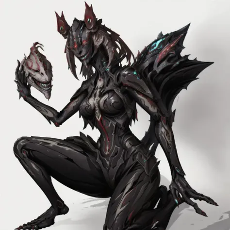 masterpiece, best quality, jar jar binks, Beautiful Art Style, 1girl, young woman, pillow hat, interesting, desert, carrying over shoulder, WARFRAME, <lora:warframe_v1-000012:0.8> <lora:jarJarBinksGunganStar_v3:0.6> MEvil, red eyes, colored skin, glowing eyes, evil smile, <lora:MaskedEvil:0.8>
