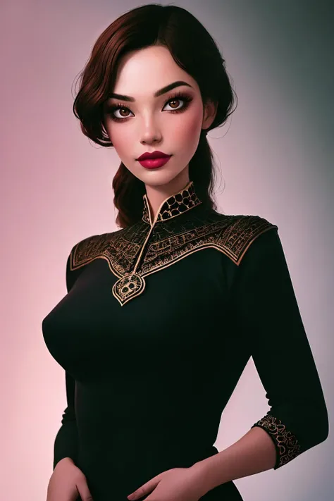 <lora:juliaAP1.0:0.7> julia, 1girl, makeup, dress
perfect anatomy, perfect proportions, fit, narrow waist, navel,
cinematic, eyeshadow, long eyelashes,
anatomical, good hands,
nsfw,
Japanese, Cambodian, Yakuza,
Tindar Light effect
detailed eyes, detailed face, (perfect pupils), perfect nipples,
beautiful composition, fantasy, mystical,
triadic lighting, vivid light, high contrast, dark shadows,
ethereal, colorful, detailed, <lora:weight_slider_v2:-0.3>, (masterpiece, best quality:1.2), extremely high detail
A breathtaking full body portrait of pure femininity, highlighting unparalleled beauty, captivating eyes, and skillful makeup with blush. The scene is adorned with intricate details, and the harmonious background creates a perfect balance., photorealistic, photograph, photo, dlsr, FujiFilm, extremely high detail