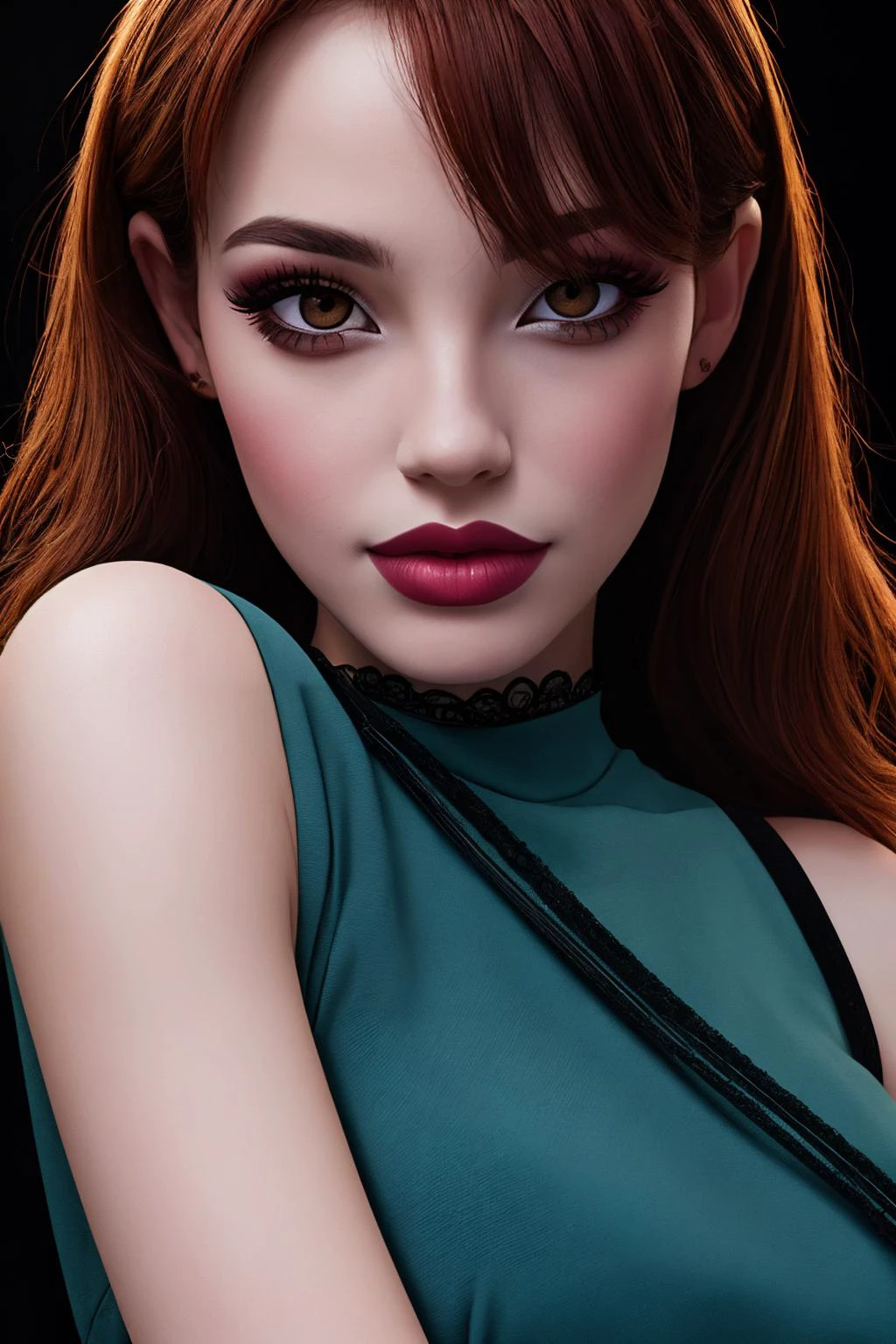 <lora:juliaAP1.0:0.7> julia, 1girl, makeup, dress
perfect anatomy, perfect proportions, fit, narrow waist, navel,
cinematic, eyeshadow, long eyelashes,
anatomical, good hands,
nsfw,
Japanese, Cambodian, Yakuza,
Tindar Light effect
detailed eyes, detailed face, (perfect pupils), perfect nipples,
beautiful composition, fantasy, mystical,
triadic lighting, vivid light, high contrast, dark shadows,
ethereal, colorful, detailed, <lora:weight_slider_v2:-0.3>, (masterpiece, best quality:1.2), extremely high detail
A breathtaking full body portrait of pure femininity, highlighting unparalleled beauty, captivating eyes, and skillful makeup with blush. The scene is adorned with intricate details, and the harmonious background creates a perfect balance., photorealistic, photograph, photo, dlsr, FujiFilm, extremely high detail