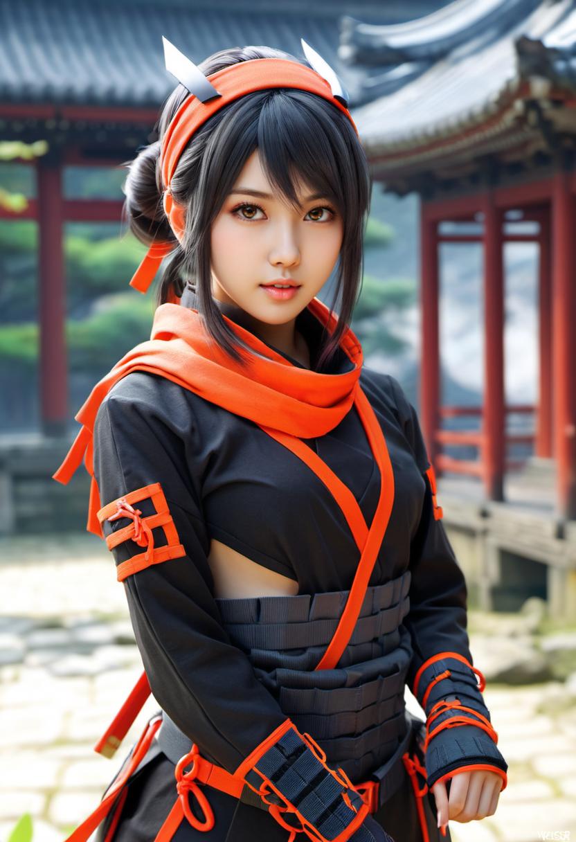 A close up of a person in a costume with a sword - SeaArt AI