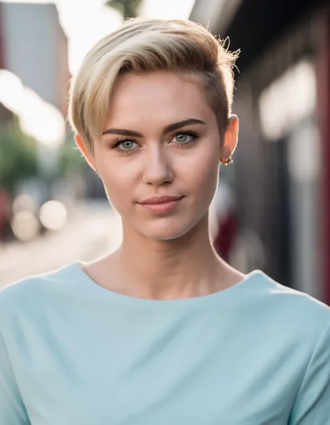 cinematic photo an exquisite portrait photograph, 85mm medium format photo of  (((ohwx woman))) with a classic haircut  <lora:cyrus_lora_sdxl_v3:0.93> . 35mm photograph, film, bokeh, professional, 4k, highly detailed