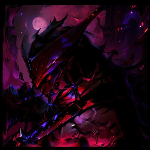Yone(Azakana), masterpiece, absurdres, high quality, highres, night, night sky, upper body, Demon mask, half-Demon, Samurai, Japanese Soldier, no armour, topless male, katana, holding sword<lora:Yone_v1-12:0.7> <lora:tarot card 512x1024:1>,