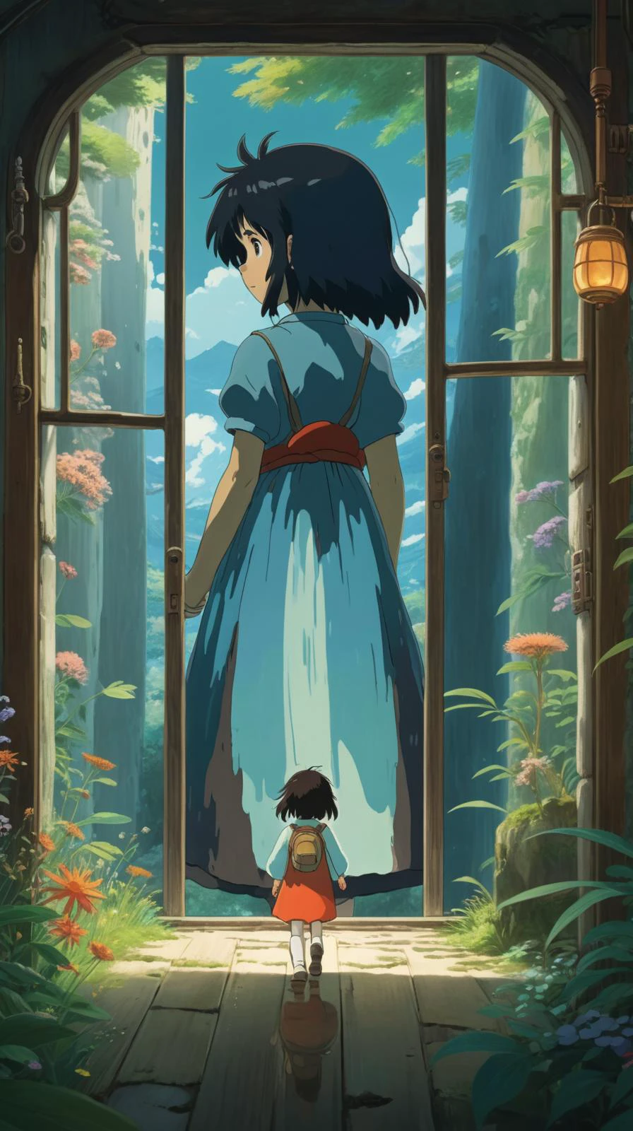 1girl, solo, looking at viewer, <lora:Studio Ghibli Style:1>,Studio Ghibli Style, masterpiece,best quality,extremely detailed,fine details,official art,unity 8k wallpaper,4K,8K,UHD, antiBlur,photography, abstract background