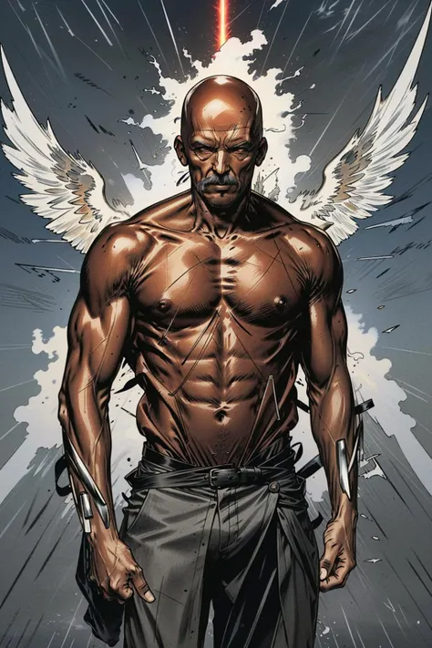 picture of Korwin, powerful man, epic fighter, (athletic figure:1.2), (muscules:1.2), r1ge, (dark red theme:1.2), (energy aura:1.5), <lora:locon_januszkorwin_v1_from_v1_64_32:1>, <lora:r1ge - AnimeRage:0.6>