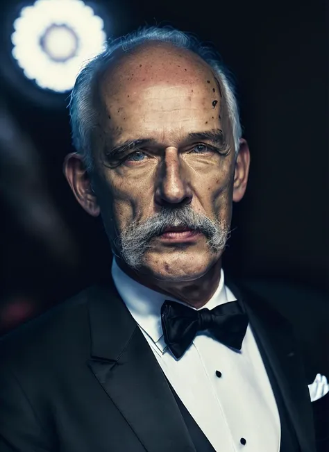 <portrait of sks person in tuxedo, masculine, epic >,energetic and colorful streams of light (photo, studio lighting, hard light, sony a7, 50 mm, hyperrealistic, big depth of field, mate skin, pores, wrinkles, concept art, colors, hyperdetailed, hyperrealistic), with professional color grading, soft shadows, bright colors, daylight     <lora:locon_januszkorwin_v1_from_v1_64_32:1>