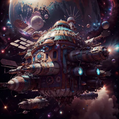 <lora:BohoAI:.9>, bohoai space station