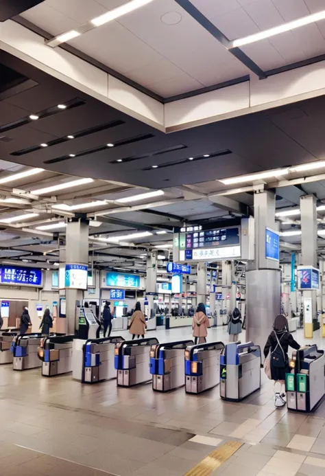 masterpiece, best quality, very aesthetic, absurdres,
umeda3F, automatic ticket gate, scenery, indoors, tiles, ceiling light, tile floor, ceiling
<lora:umeda_st_3F_SDXL_V1:1>