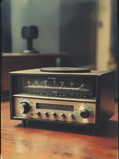 35mm Vintage photo of, Antique Stereo Tuner, <lora:Vintage_Street_Photo:0.85>