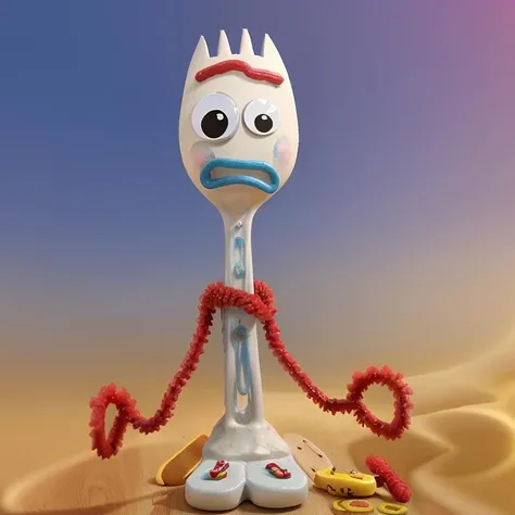 ukj character <lora:forky_v10:0.8> full body
