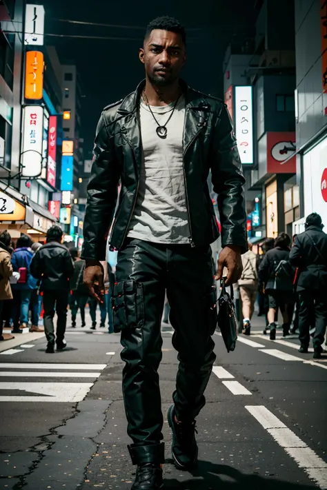(masterpiece:1.2), (best quality:1.2), (high resolution:1.2)
<lora:epi_noiseoffset2:1>,
<lora:CyberReed:0.8>
CyberReed, 1boy, dark-skinned male, buzz cut, On a stylish, modern street in Tokyo, sporting a trendy Harajuku fashion look