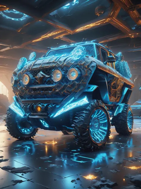 ((best quality)), ((masterpiece)), ((realistic,digital art)), (hyper detailed),DonMPl4sm4T3chXL  Triton 3300/3,   Laser Headlights,  Air Suspension, Ice, Rugged,  Woven Texture,, octane rendering, raytracing, volumetric lighting, Backlit,Rim Lighting, 8K, HDR,  <lora:DonMPl4sm4T3chXL-000010:0.7>