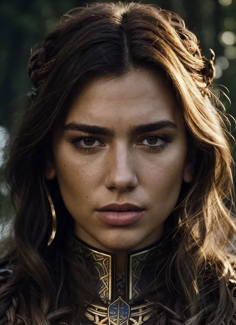 A stunning intricate full color portrait of (sks woman:1) as (viking warrior), (barbarian), epic character composition, by ilya kuvshinov, alessio albi, nina masic, sharp focus, natural lighting, subsurface scattering, f2, 35mm, film grain, <lora:locon_dualipa_v1_from_v1_64_32:1>