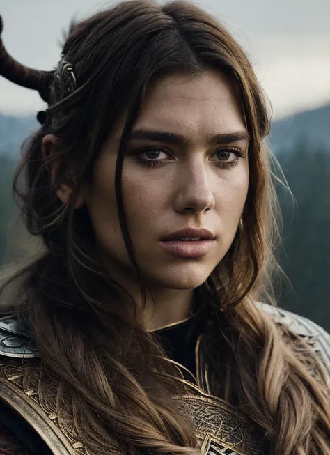 A stunning intricate full color portrait of (sks woman:1) as (viking warrior), (barbarian), epic character composition, by ilya kuvshinov, alessio albi, nina masic, sharp focus, natural lighting, subsurface scattering, f2, 35mm, film grain, <lora:locon_dualipa_v1_from_v1_64_32:1>