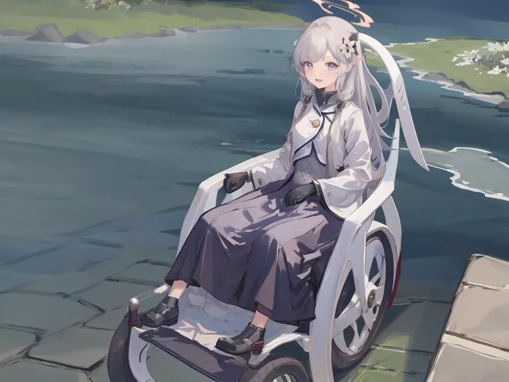 himari, himaridef, himarirnd,(1girl:1.0), (floating hair:0.8), (open mouth:0.5), happy, halo, purple eyes,