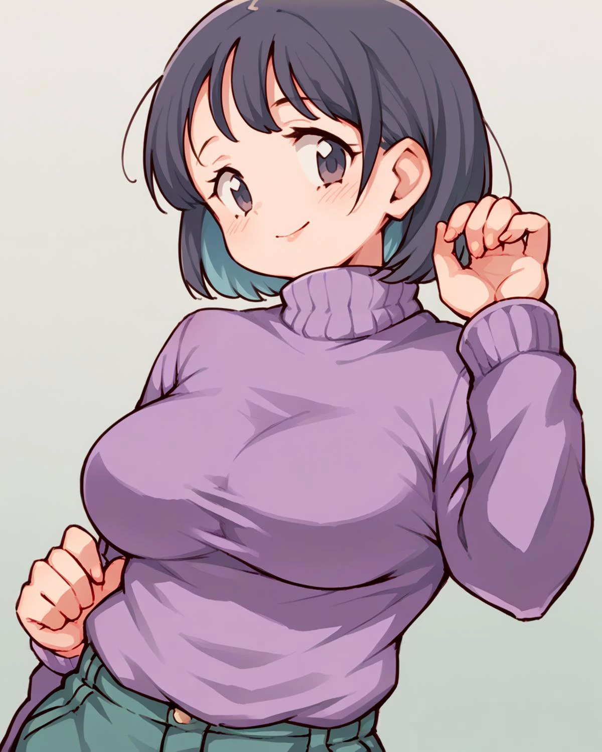 score_9, score_8_up, score_7_up, source_anime, solo, 1girl, large breasts, sweater, lasto, <lora:lasto_PDXL-000001:1.2>