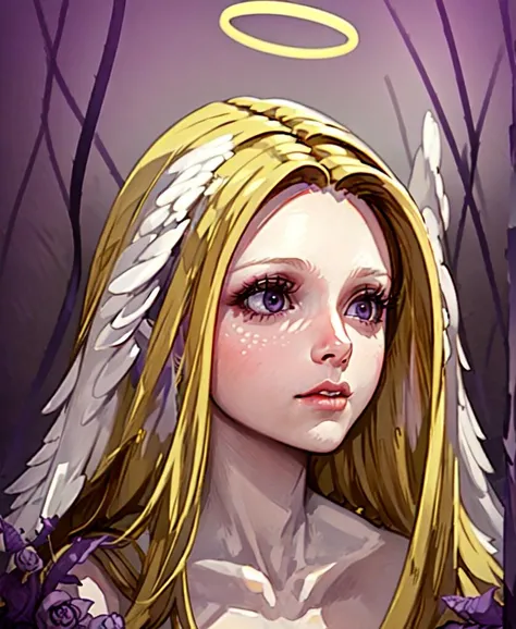 (masterpiece:1.2, best quality), (finely detailed beautiful eyes: 1.2), (detailed background,dark fantasy), (beautiful detailed face), high contrast, (best illumination, an extremely delicate and beautiful), ((cinematic light)), colorful, hyper detail, dramatic light, intricate details, (1girl, blonde, smile, winking, purple eyes, holding skull) <lora:Shelter:1>