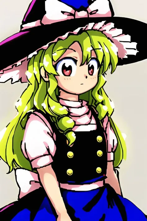 best quality, masterpiece, <lora:pc98-09:0.8>,1girl, solo,kirisame marisa,