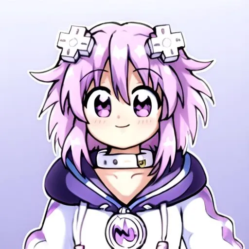 <lora:neptune:1> <lora:pc98:0.7> 1girl, blush, collar, d-pad, d-pad_hair_ornament, drawstring, full_body, hair_ornament, neck_ring, neptune_\(neptune_series\), purple_eyes, purple_hair, reaching_out, short_hair, smile, solo, transparent_background, <lora:short stack3:1>