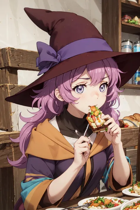<lora:0016BSmiriamu:1>,miriamu,eating, food,