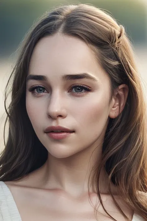 (close-up:1.0) portrait of (young:1.0) sks woman, (oiled shiny skin:1.0), (subtle profile angle:1.1),
(8k uhd:1.0), (best quality:1.0), (masterpiece:1.0), (sharp focus:1.0), (simple-grey-backdrop:1.0),
<lora:CR-Emilia-Clarke-small-v1-malcolmrey:0.8>