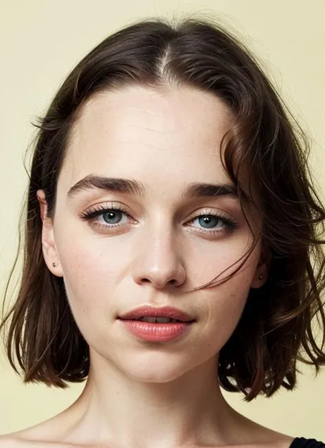 close up portrait of sks woman , by Flora Borsi, style by Flora Borsi, bold, bright colours, ((Flora Borsi)), by Tim Walker, <lora:lora-small-emilia-clarke-v1:1>