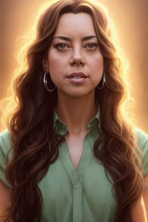 Perfectly-centered close up portrait-photograph of a real life sexy aubreyplazav2-300, hair flowing in the wind with (beautiful bright green eyes:1.2), (wearing a purple shirt and big hoop silver earrings:1.22223), standing near a twisting stairwell, lifelike, subsurface scattering, super highly detailed, professional digital painting, artstation, concept art, Photorealism, HD quality, 8k resolution, beautiful, cinematic, art by artgerm and greg rutkowski and alphonse mucha and loish and WLOP