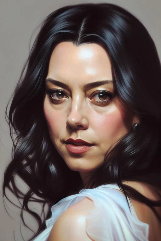 Perfectly-centered close up portrait-photograph of a real life aubreyplazav2-300 wearing a shining red dress, descending from heaven, lifelike, super highly detailed, professional digital painting, artstation, concept art, Photorealism, HD quality, 8k resolution, beautiful, cinematic, art by artgerm and greg rutkowski and alphonse mucha and loish and WLOP