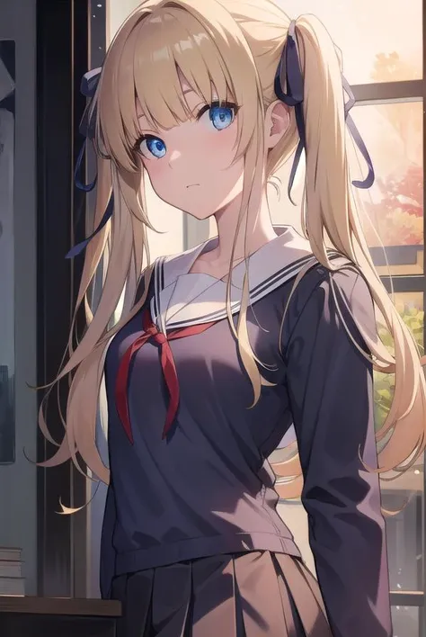 eririspencer, <lora:eriritest:1>,
eriri sawamura spencer, blonde hair, blue eyes, blunt bangs, hair ribbon, hime cut, long hair, twintails,
BREAK black ribbon, black skirt, black thighhighs, pleated skirt, ribbon, school uniform, skirt, zettai ryouiki,
BREAK looking at viewer,
BREAK indoors, classroom,
BREAK <lora:GoodHands-vanilla:1>, (masterpiece:1.2), best quality, high resolution, unity 8k wallpaper, (illustration:0.8), (beautiful detailed eyes:1.6), extremely detailed face, perfect lighting, extremely detailed CG, (perfect hands, perfect anatomy),