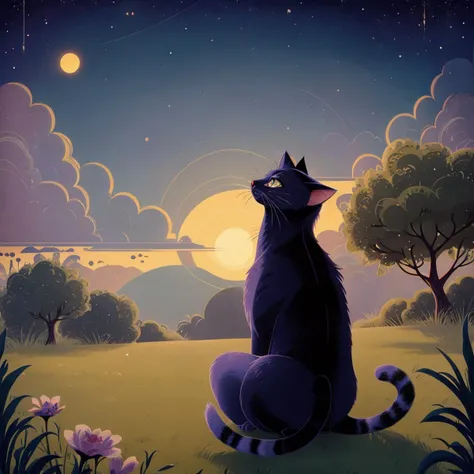 a cat <lora:Dominique_Ramsey_v1:1> dramseystyle