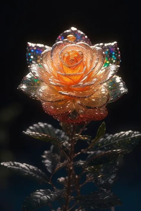 best quality,masterpiece,rose bush,  <lora:crystals fantasy_10R:0.6>,crystals fantasy